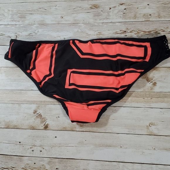 Seafolly Trackside Mesh Detail Bikini Bottoms Size 14 USA 10 - Picture 6 of 6